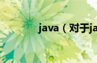 java（对于java的情况介绍）