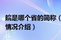 皖是哪个省的简称（对于皖是哪个省的简称的情况介绍）