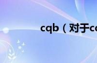 cqb（对于cqb的情况介绍）