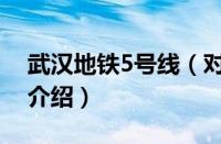 武汉地铁5号线（对于武汉地铁5号线的情况介绍）