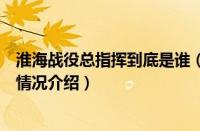 淮海战役总指挥到底是谁（对于淮海战役总指挥到底是谁的情况介绍）