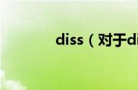 diss（对于diss的情况介绍）