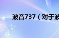 波音737（对于波音737的情况介绍）