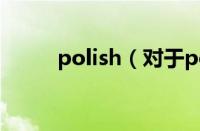 polish（对于polish的情况介绍）