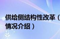 供给侧结构性改革（对于供给侧结构性改革的情况介绍）