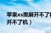 苹果xs黑屏开不了机怎么回事（苹果xs黑屏开不了机）