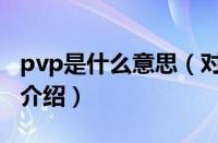 pvp是什么意思（对于pvp是什么意思的情况介绍）