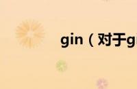 gin（对于gin的情况介绍）