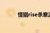 怪猎rise杀意波动（杀意波动）