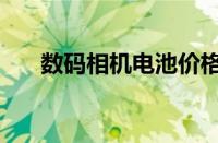 数码相机电池价格表（数码相机电池）