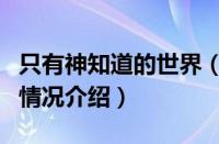 只有神知道的世界（对于只有神知道的世界的情况介绍）