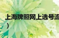 上海牌照网上选号流程（网上选牌照怎么选号）