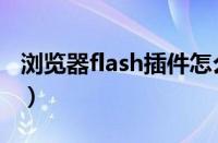 浏览器flash插件怎么设置（浏览器flash插件）