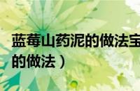 蓝莓山药泥的做法宝宝可以吃吗（蓝莓山药泥的做法）