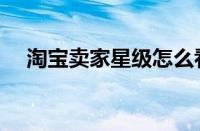 淘宝卖家星级怎么看（淘宝星级在哪看）