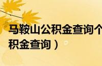 马鞍山公积金查询个人账户怎么查（马鞍山公积金查询）