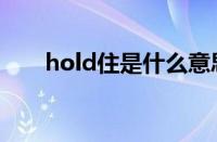 hold住是什么意思（hold什么意思）