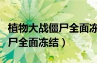 植物大战僵尸全面冻结怎么过关（植物大战僵尸全面冻结）