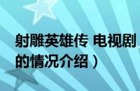 射雕英雄传 电视剧（对于射雕英雄传 电视剧的情况介绍）