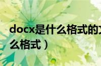 docx是什么格式的文件怎么打开（docx是什么格式）