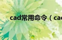 cad常用命令（cad常用快捷键命令表）