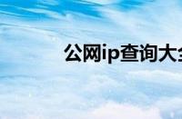 公网ip查询大全（公网ip查询）