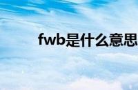 fwb是什么意思 目前是什么情况？