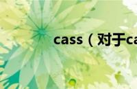 cass（对于cass的情况介绍）