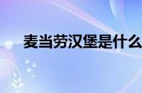 麦当劳汉堡是什么梗 目前是什么情况？