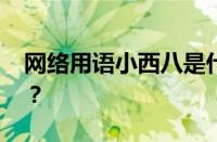 网络用语小西八是什么意思 目前是什么情况？