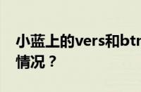 小蓝上的vers和btm区别是什么 目前是什么情况？