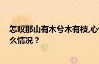 怎叹那山有木兮木有枝,心悦君兮君不知是什么歌 目前是什么情况？