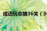 成语玩命猜36关（36成语疯狂猜成语答案）