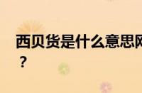 西贝货是什么意思网络用语 目前是什么情况？