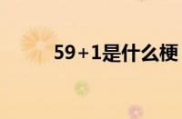 59+1是什么梗 目前是什么情况？