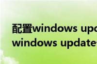 配置windows update卡住不动跳过（配置windows update卡住）