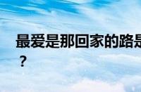 最爱是那回家的路是什么歌 目前是什么情况？