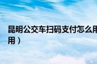 昆明公交车扫码支付怎么用微信（昆明公交车扫码支付怎么用）