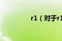 r1（对于r1的情况介绍）