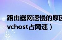 路由器网速慢的原因及解决办法（完美解决svchost占网速）