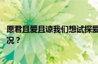 愿君且爱且谅我们想试探爱情的斤两是什么歌 目前是什么情况？