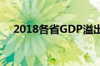 2018各省GDP溢出值（2018各省gdp）