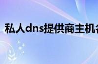 私人dns提供商主机名怎么填写（私人dns）