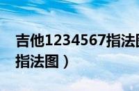 吉他1234567指法图解简单（吉他1234567指法图）