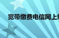 宽带缴费电信网上缴费（电信网上缴费）