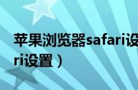 苹果浏览器safari设置闪退（苹果浏览器safari设置）