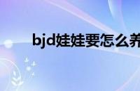 bjd娃娃要怎么养（bjd娃娃怎么养）