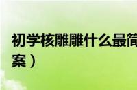 初学核雕雕什么最简单（初学核雕最简单的图案）