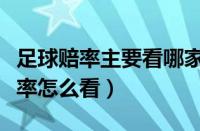 足球赔率主要看哪家赔率公司的数据（足球赔率怎么看）