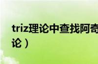 triz理论中查找阿奇舒勒改善参数和（triz理论）